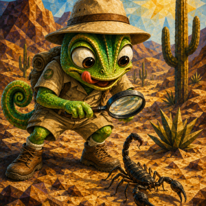 Chameleon in Desert 2